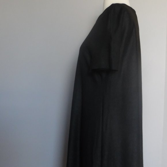 COS Shimmer High Low Raw Edge Jersey‎ Black Casual Cocktail Dress - Picture 8 of 13